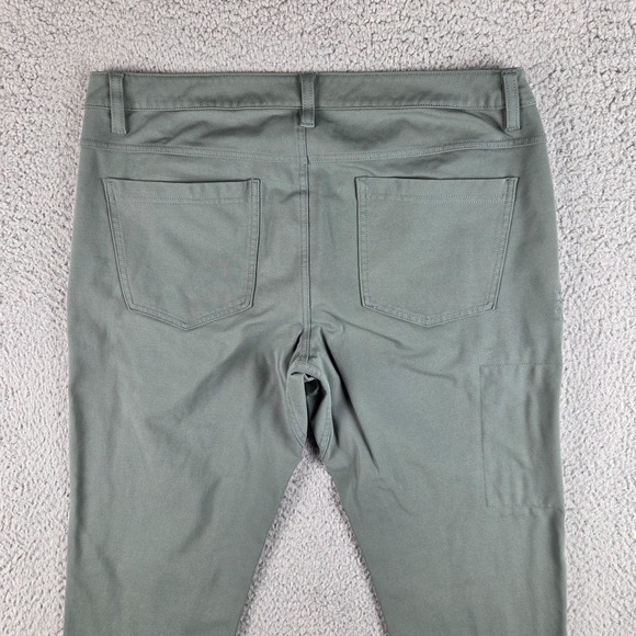 BYLT Premium Basics Men 36 Green Everyday Pant 2.0 Slim Fit Performance Stretch - Picture 10 of 11